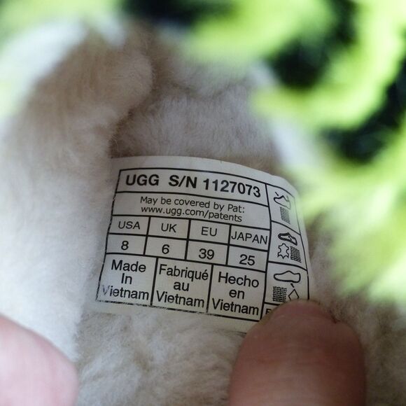 UGG Fluff Yeah Animalia Slippers Women 8 Neon Green Black Leopard Sandals Grunge - Picture 3 of 15